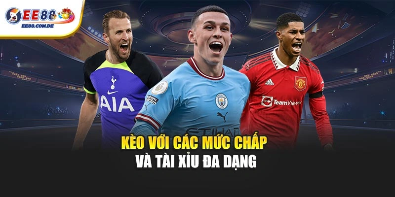 Kèo với các mức chấp và tài xỉu đa dạng Kèo với các mức chấp và tài xỉu đa dạng