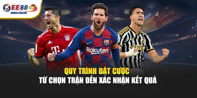 Quy trình đặt cược từ chọn trận đến xác nhận kết quả Quy trình đặt cược từ chọn trận đến xác nhận kết quả
